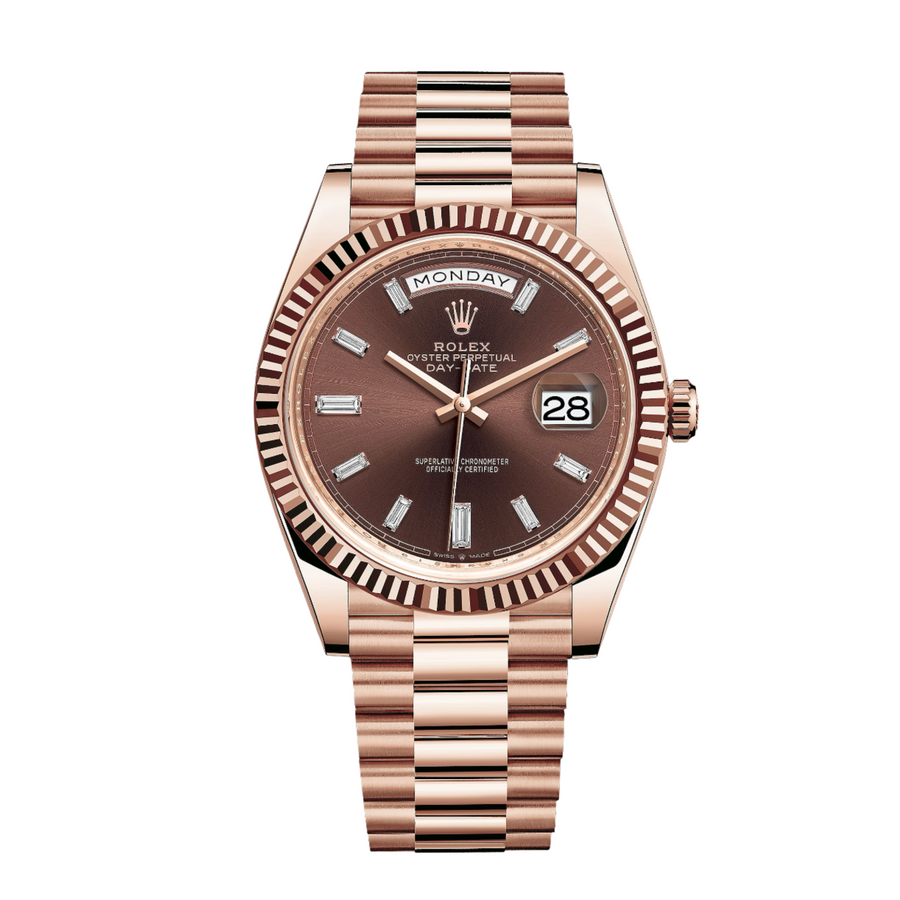 Rolex Day-Date 40 Rose Gold Chocolate Dial 228235